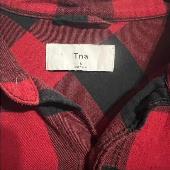 ARITZIA TNA Buffalo Plaid Flannel Button Down Shirt - Picture 5 of 6